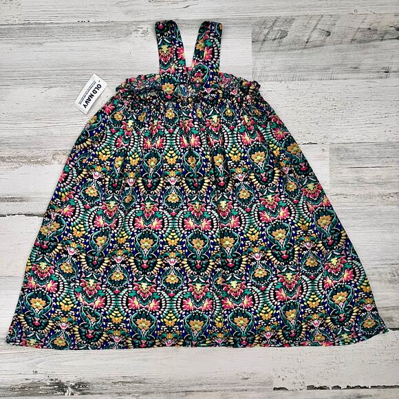 Old Navy Toddler Girls Sundress 2T Multicolor Smocked Floral Print Summer Dress - Picture 2 of 6